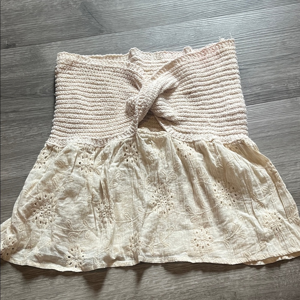 Elegant Cream A-Line Women's Top